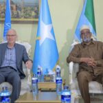 Sawirro: Madaxweynaha Jubaland oo qaabilay sii hayaha ergeyga gaar ah ee xoghayaha guud ee Qaramada Midoobay u qaabilsan Soomaaliya